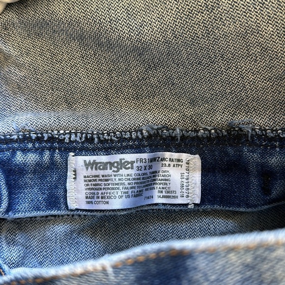 Wrangler Flame Resistant Distressed Jeans - Picture 10 of 12